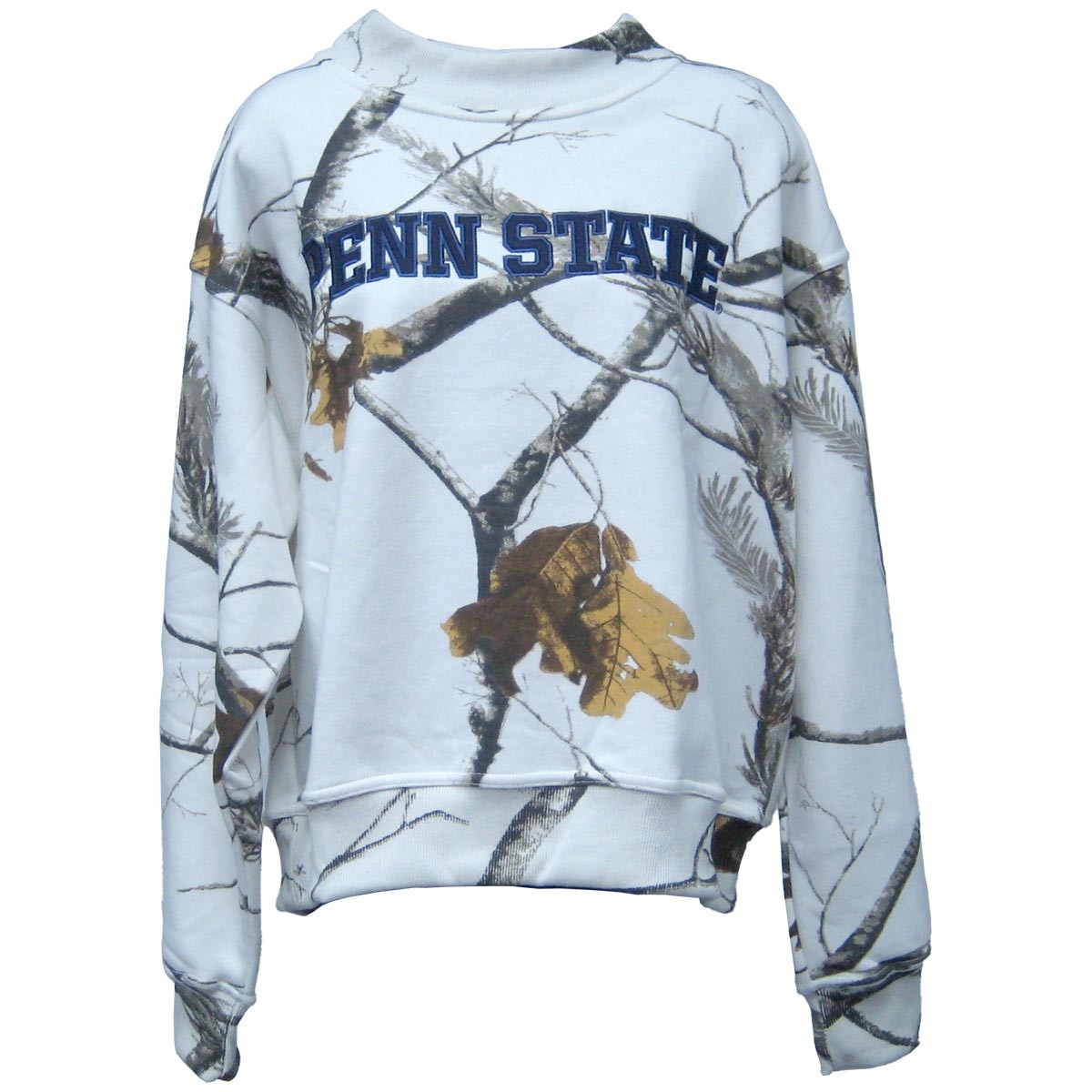 women's gray camo mock neck Penn State sweatshirt